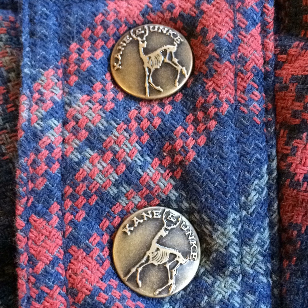Kane & Unke Quilted Plaid Vest w/ Corduroy Yokes - Picture 6 of 8